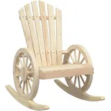 vidaXL Adirondack Schaukelstuhl 70 x 90 x 100 cm braun