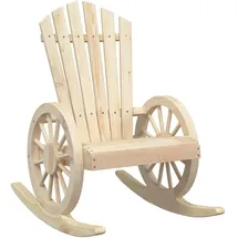vidaXL Adirondack Schaukelstuhl 70 x 90 x 100 cm braun