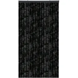 Arsvita Flauschvorhang 160x185 cm Unistreifen schwarz