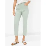 Brax Damen Five-Pocket-Hose Style MARY S SOFT SAGE, denim hellgrün, Gr. 36K