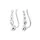 Elli Ohrstecker Ohrklemme Earclimber Kristalle von Swarovski silber 925 Sterling Silber onesize