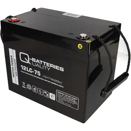 Q-Batteries Ersatzakku f. Ortopedia Touring 927 2 x 12v 75ah Blei Agm zyklenfest Qb