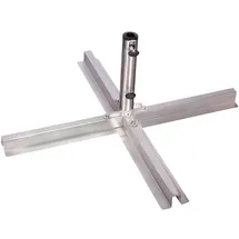 Doppler Schirmständer Edelstahl Silber