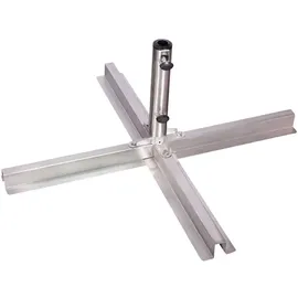 Doppler Schirmständer Edelstahl Silber