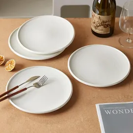 JIWOO Frühstücksteller Ø 21 cm weiß 4er Set