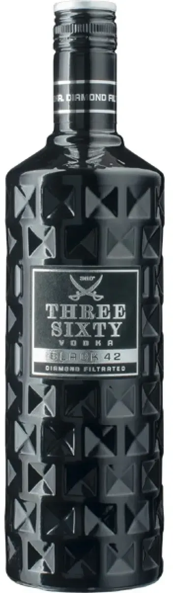 Three Sixty Vodka Black 42% vol. 0,7 l