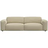 flexlux 3-Sitzer Lucera Sofa, super bequem durch hochwertigen Sitzaufbau mit Kaltschaum, modern & anschmiegsam, Designsofa beige|weiß
