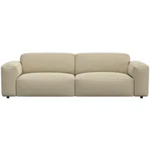 flexlux 3-Sitzer Lucera Sofa, super bequem durch hochwertigen Sitzaufbau mit Kaltschaum, modern & anschmiegsam, Designsofa beige|weiß