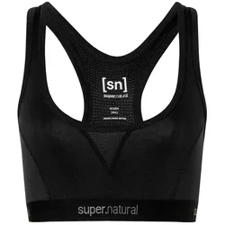 super natural Funktionsunterwäsche Sport-Bra Tundra 220 Semplice (angenehmer Tragekomfort) schwarz Damen
