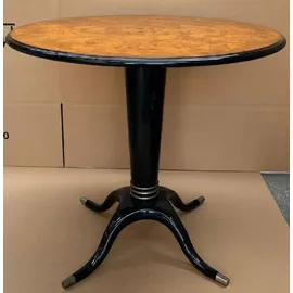 Casa Padrino Ø 79 cm braun/schwarz/silber