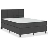 vidaXL Boxspringbett Dunkelgrau Stoff 180x200 cm627467