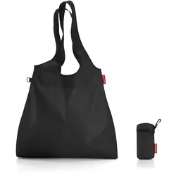 Reisenthel mini maxi shopper L, Stoffbeutel, Schwarz, Polyester, Einfarbig, 22 l
