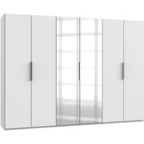 WIMEX Level 300 x 216 x 58 cm weiß mit Spiegeltüren
