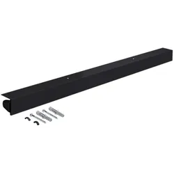 Ersatzkassette 186 cm breit in Schwarz für Ersatzrollen Duschrollo von KS Handel 24