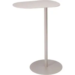 WellHome - Sandfarbener Beistelltisch aus Eisen 35x25x53cm