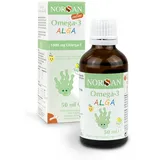 NORSAN Omega 3 ALGA Öl vegan 50ml / hochdosiertes Omega 3 vegan für Kinder 1.000mg pro Portion/Omega 3 Algenöl reich an DHA/Tagesdosis 2 ml ab 35 kg Algenöl Omega 3 vegan flüssig