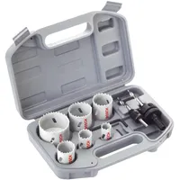 Bosch 9‐tlg. HSS Bi-Metall-Lochsägen-Set für Elektriker 20–68 mm