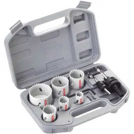 Bosch 9‐tlg. HSS Bi-Metall-Lochsägen-Set für Elektriker 20–68 mm