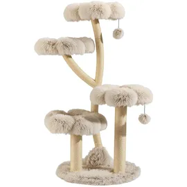 fudajo Designer Kratzbaum 59 x 59 x 123 cm braun