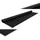 Clairefontaine 10x Farbiges, gerilltes Kraftpapier Rolle 3x0,70m Schwarz 95729C