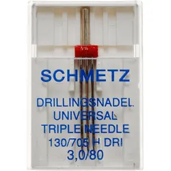 Schmetz Drillings-Universal-Nadel Breite 3,0 mm Stärke 80