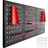 Tectake tectake® Werkzeuglochwand dreiteilig, aus Stahl 120 x 3 x 60 cm