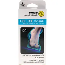 SIDAS Gel Toe Wraps Zehenschutz 4 Blau