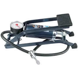 SKS Picco Fußpumpe mit Manometer, blau, max. 5 bar