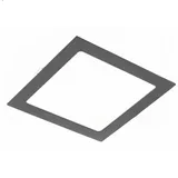 Aigostar Eckige LED Einbauleuchte 12 W schwarz Aluminium 170 x 170 x 22mm 1020 Lumen Warmweiß