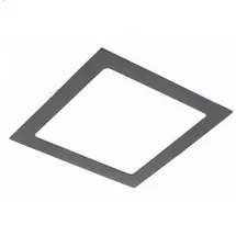 Aigostar Eckige LED Einbauleuchte 12 W schwarz Aluminium 170 x 170 x 22mm 1020 Lumen Warmweiß