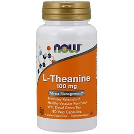 NOW Foods L-Theanine 100 mg veg Kapseln 90 St.