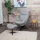 Mendler Relaxsessel HWC-L12 Polyester 72 x 101 x 72 cm Grau mit Hocker