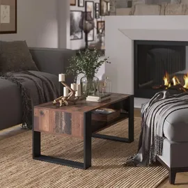 Vicco Couchtisch Olli 92 x 52,4 cm mit Ablage