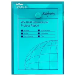 Snopake Dokumententasche P A6 Hochformat electra farbig sortiert Packung mit 40 Stück