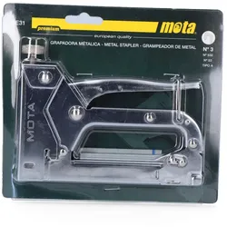 MOTA TOOLS - Premium Heftgerät N°3 + Heftklammern 6Mm Ge31 Mota