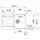 Franke Urban UBG 611-78 links Auflage Cashmere Excenterbetätigung 780 x 480 mm