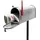 Wiltec U.S. Mailbox silber inkl. Standfuß