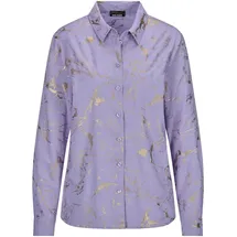 GOLDNER Druckbluse mit schimmerndem Print Lila 42