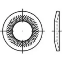 alstertaler schrauben & präzisionsteile Sperrkantscheiben 20 mm 40 mm 100 Stück