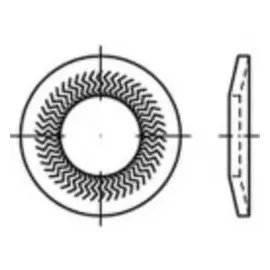 alstertaler schrauben & präzisionsteile Sperrkantscheiben 20 mm 40 mm 100 Stück
