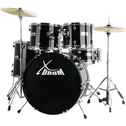 XDrum Semi 22" Standard Schlagzeug Midnight Black inkl. Schule