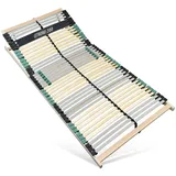 Sleepneo Extra Stabiler Premium Lattenrost 90x200, bis 200Kg belastbar, Kopfteil verstellbar, 42 Latten, 7 Zonen Lattenrost aus Buche und verstärkter Birke, Made in Germany