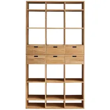 Tikamoon Bücherregal 120 x 0 x 220 cm Braun