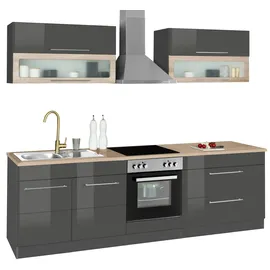 kochstation Küchenzeile KS-Wien 260 cm grau