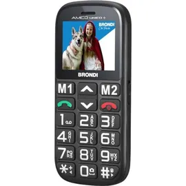 Brondi Amico Unico+, Balken, Dual-SIM, 5,08 cm (2"), 1,3 MP, 800 mAh, Schwarz