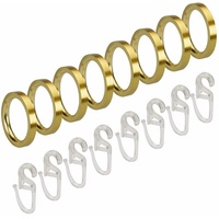 Ring Stilring Gardinenring Flachring für Stilgarnitur 16 mm Gold-Matt
