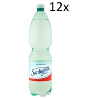 12x Santagata Minerale Effervescente Naturale Mineralwasser sprudelnd 1,5Lt