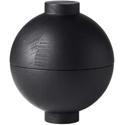 Kristina Dam Studio - Wooden Sphere Aufbewahrung XL Ø 16 x H 18 cm, Eiche schwarz