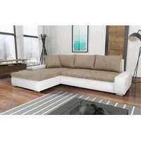 Beautysofa Ecksofa TEO mit Schlaffunktion, Schlafecke - Sofa Webstoff