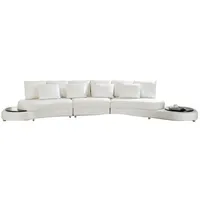 JVmoebel Sofa Weiße Wohnlandschaft luxus Sofa mit Ablageflächen Design Neu, Made in Europa weiß